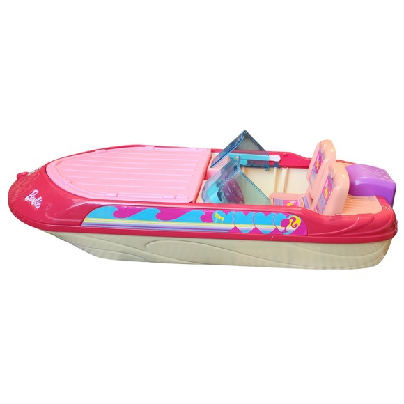 Barbie Boat Cruiser Pink 2013 Mattel Toy Vehicle Accessories BCG79 - Picture 1 of 8